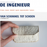 Press Article // Van Schimmel tot Schoen @De Ingenieur (NL)